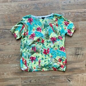 Talbots Yellow and Green Knit Sweater